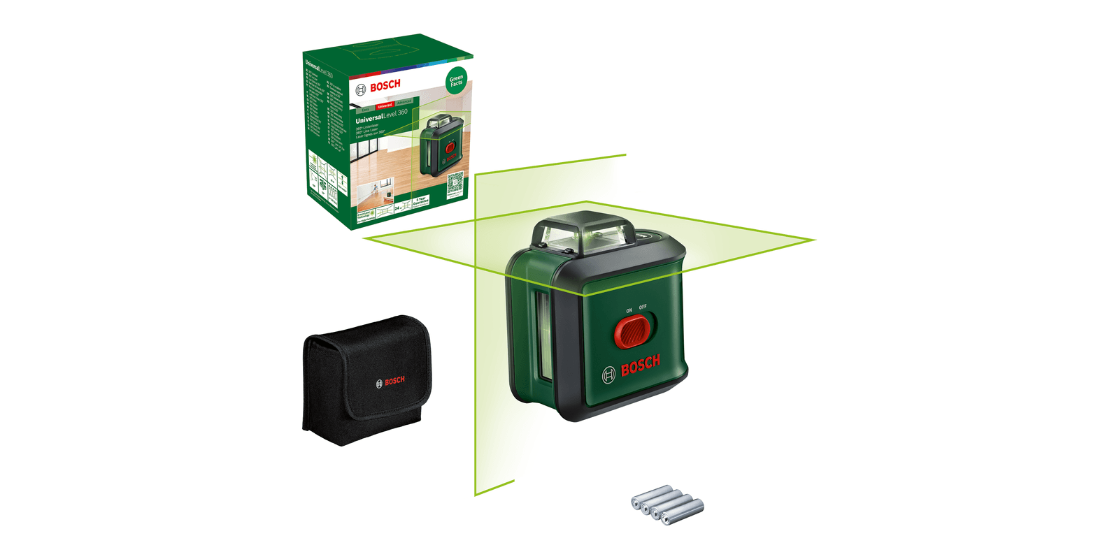 Bosch Groen 0603663EZ1 Universal Level 360 + TT 150 Kruislijnlaser 0603663EZ1