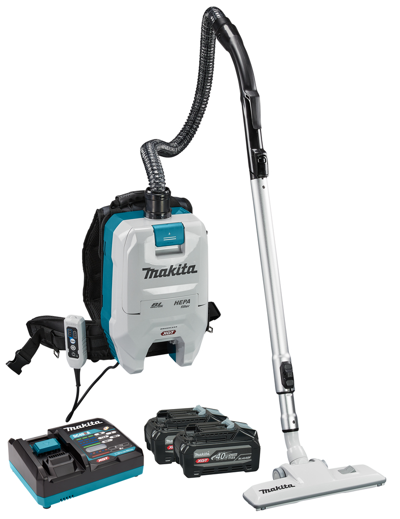 Makita VC008GU201 40 V Max Rugstofzuiger | Schoonmaak | Incl. 2x accu en snellader - VC008GU201