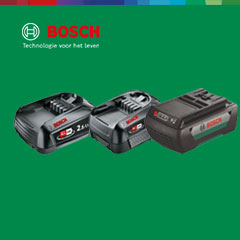 Gratis Bosch Groen Accu