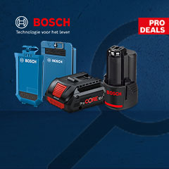 Gratis Bosch Blauw Accu