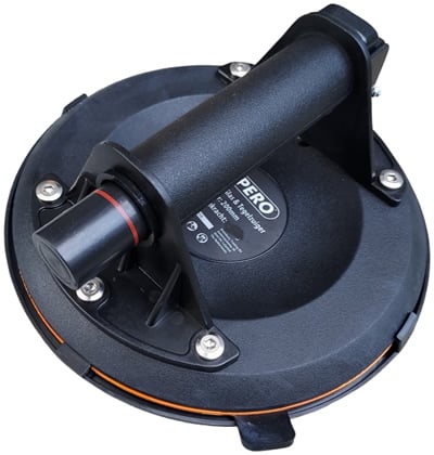 200mm Glas & Tegeldrager Vacuüm Pompzuiger PRO - WIT Rubber Glaszuiger - Max: 56Kg VP200 Glasdrager - SPERO