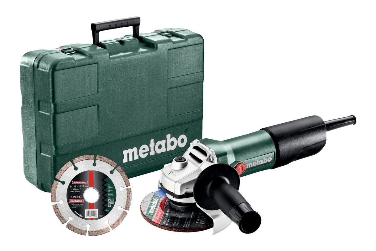 Metabo Haakse slijper W 850-125 in koffer + diamantschijf - 603608510