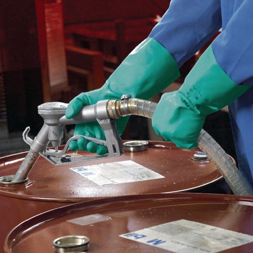 Ansell Chemicaliënhandschoen | maat 10 groen | EN 388, EN 374, EN 1149 | PSA-categorie III | 12 paar - 37-675-10 37-675-10 afbeelding