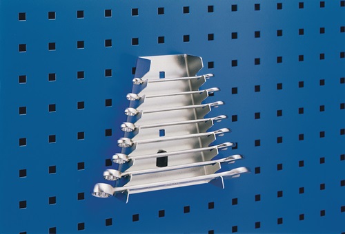 Bott Moersleutelhouder | H180xB70/145xD40mm | 8 opnamen verticaal v. perforatieplaten | voor Geperforeerde platen | 1 stuk - 14017002 - 14017002