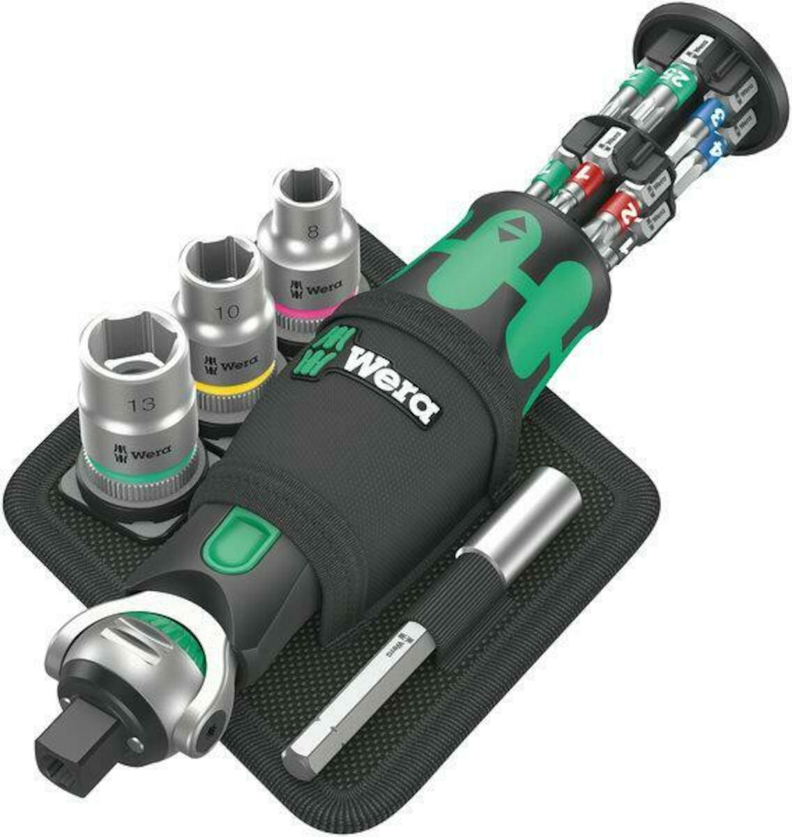 Wera 8009 Zyklop Pocket Set 2 | Geïntegreerd Bit-Magazijn | 18-delig - 05004281001