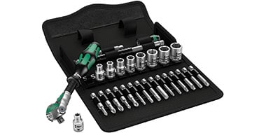 Wera 8100 SA 6 Zyklop Speed-ratelset, 1/4"-aandrijving, metrisch , 28 -delig - 1 stuk(s) - 05004016001