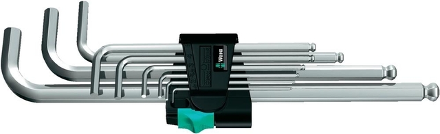Wera 950 PKL/9 SM N Stifsleutelset, metrisch, verchroomd, 9 -delig - 1 stuk(s) - 05022087001