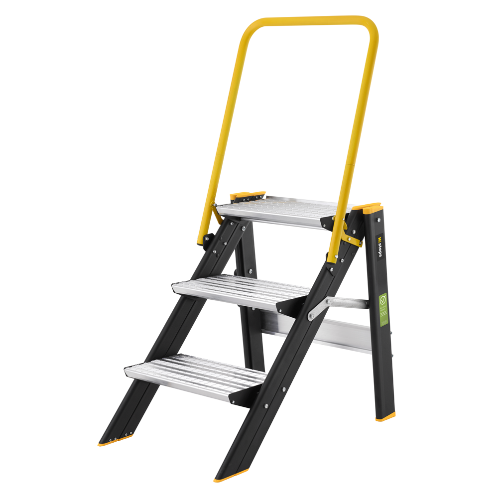 W.steps Inklapbare trap 5000R met beugel - 3 treden - WI808043