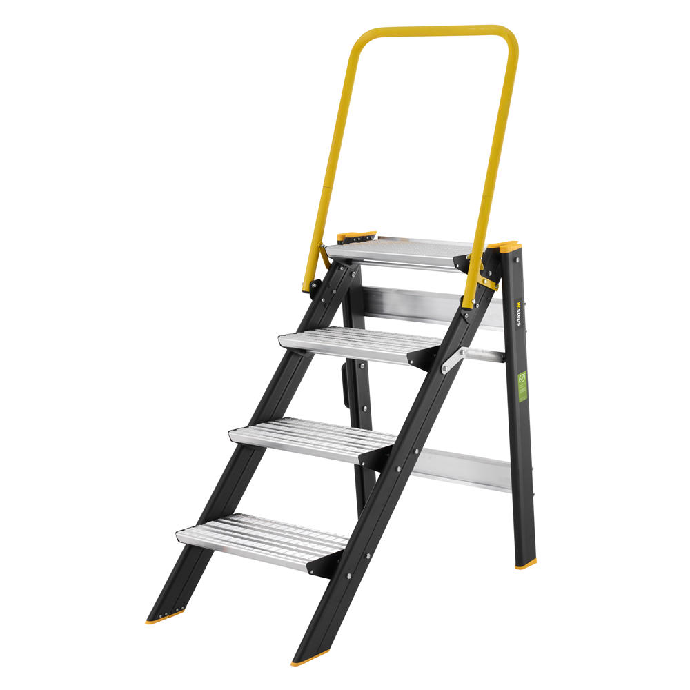 W.steps Inklapbare trap 5000R met beugel - 4 treden - WI808044