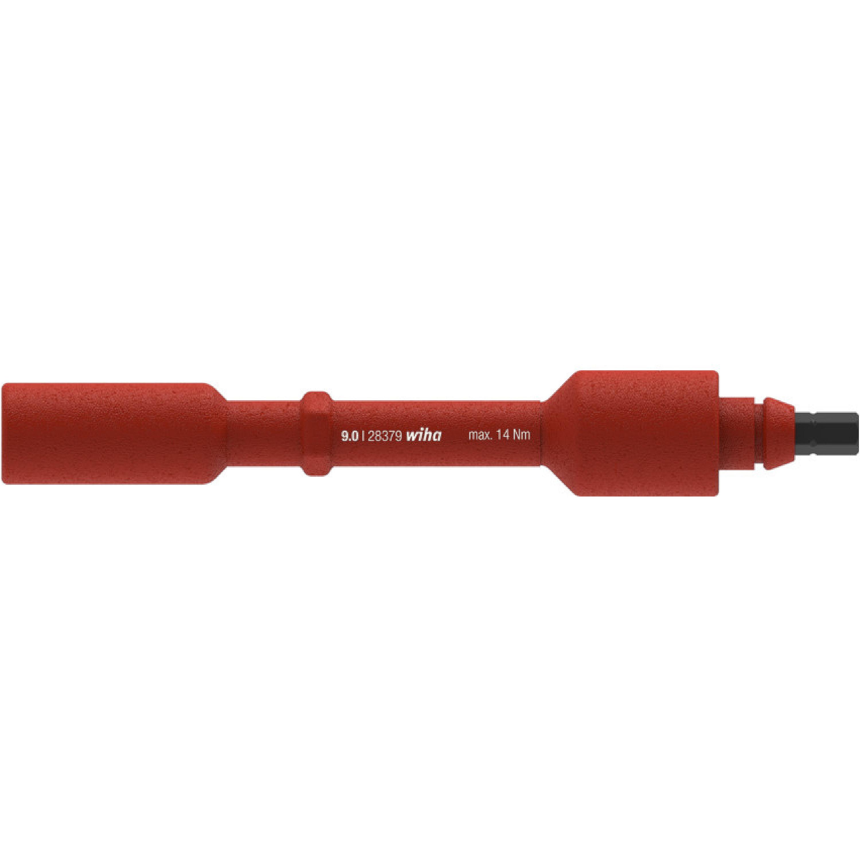 Wiha Wisselschacht electric zeskantdopsleutel 9,0 x 136 mm 14 Nm max. - 38927