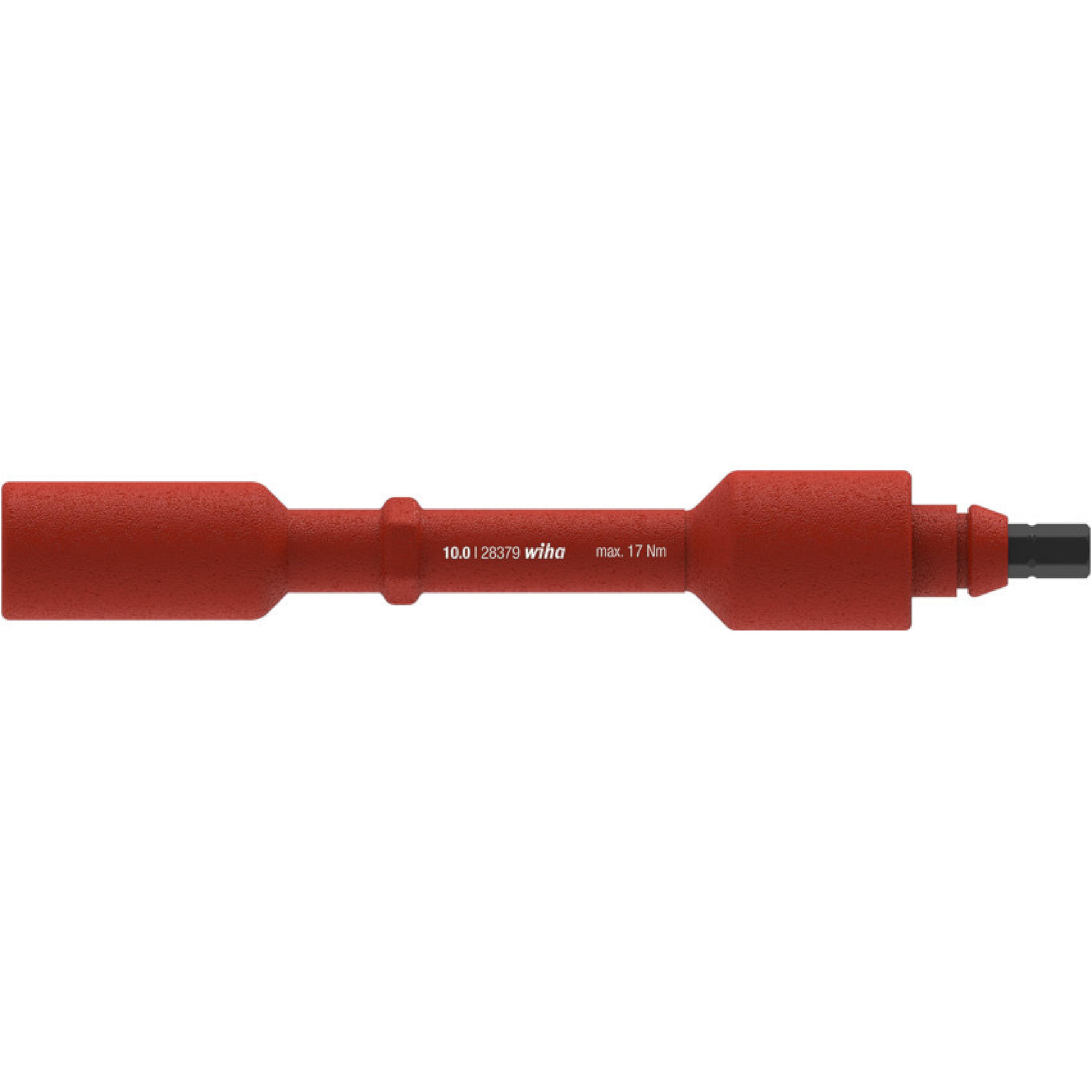 Wiha Wisselschacht electric zeskantdopsleutel 10,0 x 136 mm 17 Nm max. - 38928