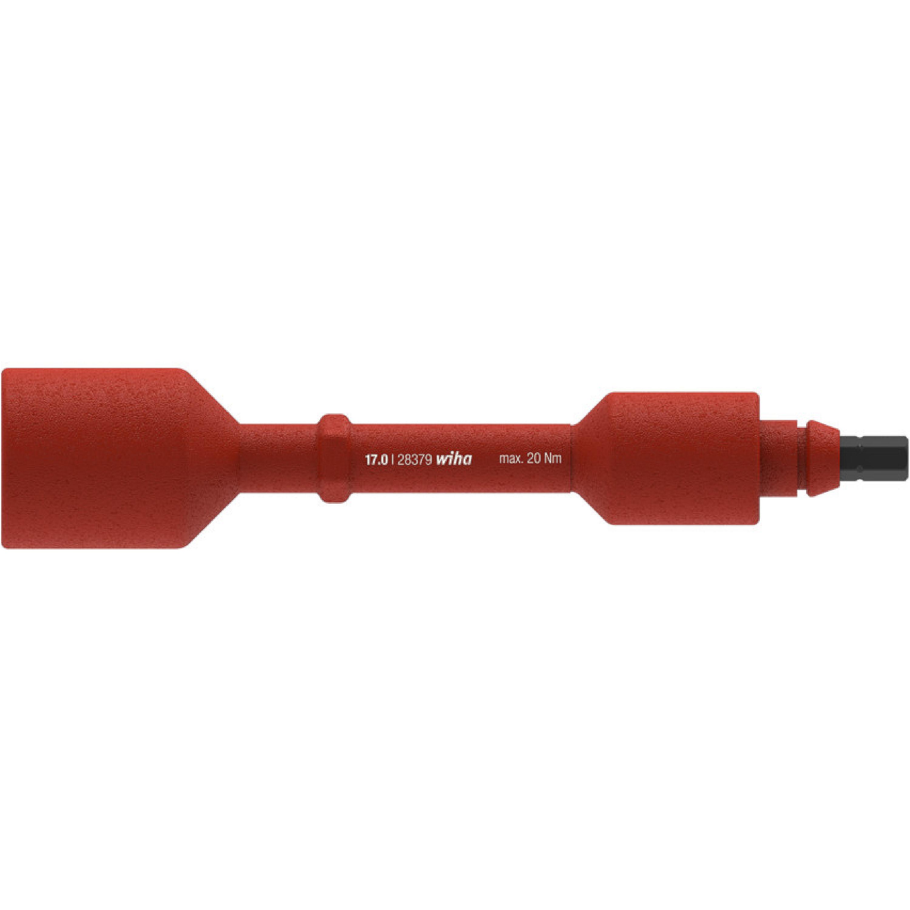 Wiha Wisselschacht electric zeskantdopsleutel 17,0 x 136 mm 20 Nm max. - 38930