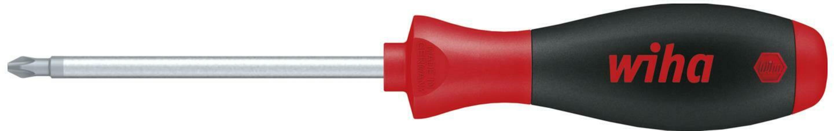 Wiha Schroevendraaier SoftFinish Phillips PH2 x 100 mm met ronde schacht op blisterverpakking - 39603