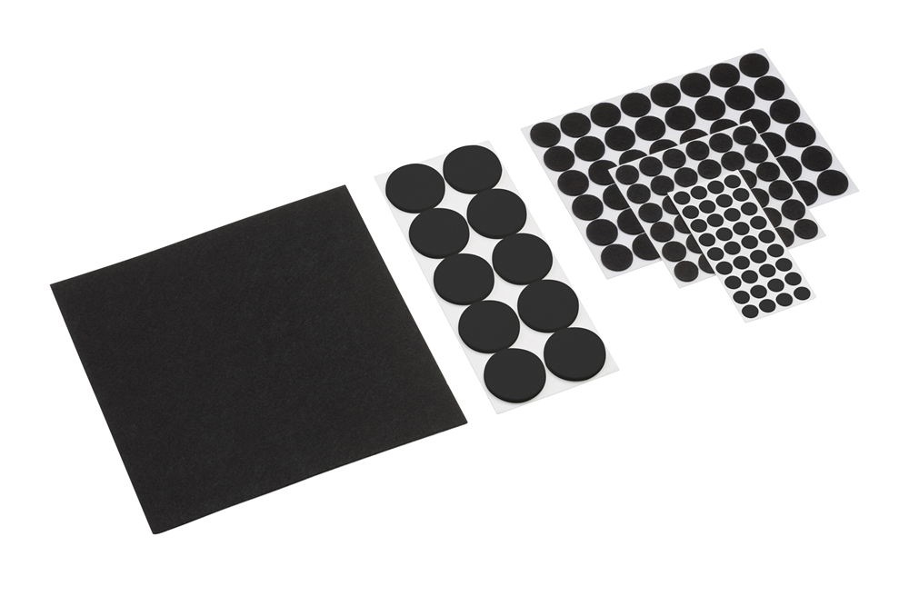 Metafranc Assortiment Viltglijders Zw 131Dlg WU0281180