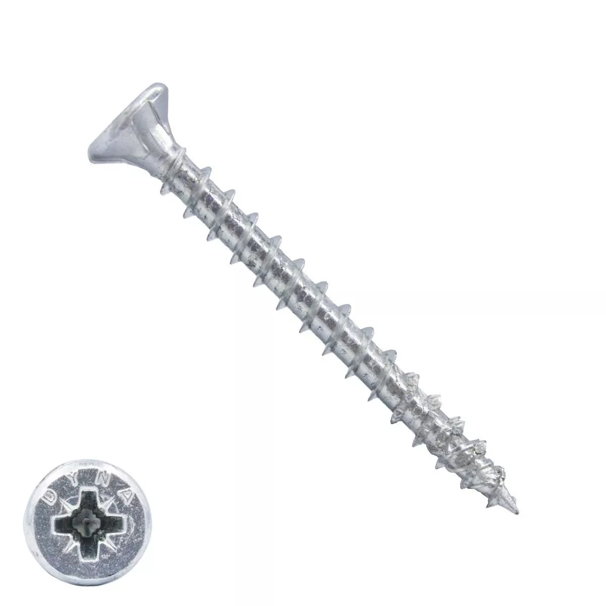 Dynaplus Unischroef/Spaanplaatschroef VZ (Verzinkt) Pk (Platkop) PZ2 4.5X50 | 200 stuks - 0280.01.33901