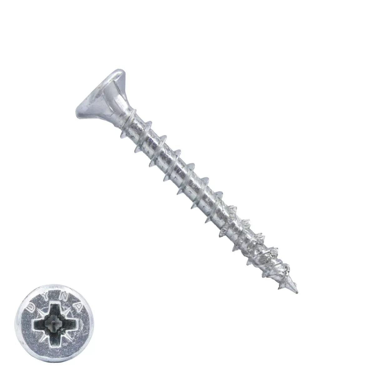 Dynaplus Unischroef/Spaanplaatschroef VZ (Verzinkt) Pk (Platkop) PZ2 4.5X45 | 200 stuks - 0280.01.33801