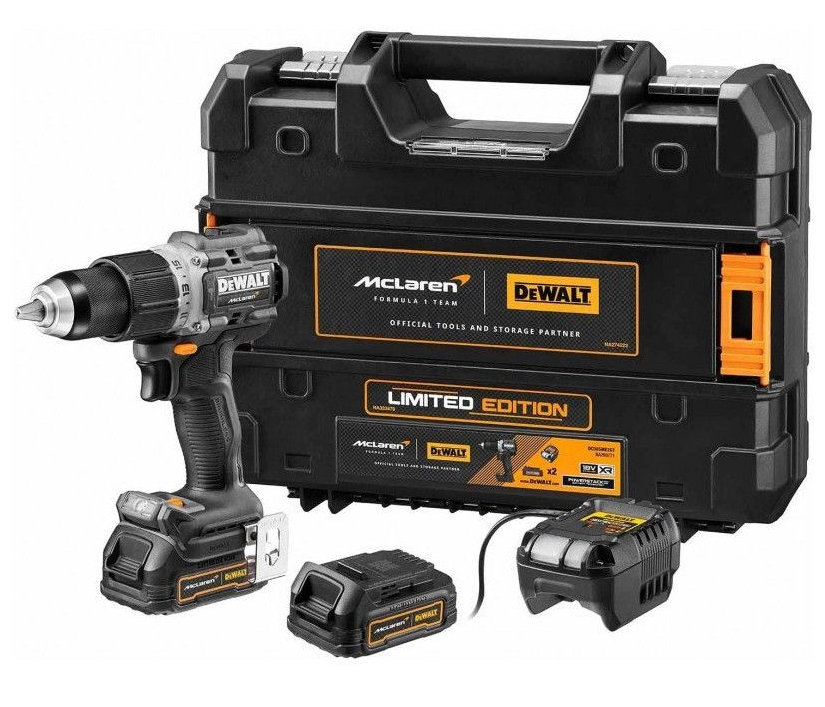 DeWalt DCD85ME2GT - Mclaren Limited Edition 18V XR G3 Compacte Schroef-/klopboormachine
