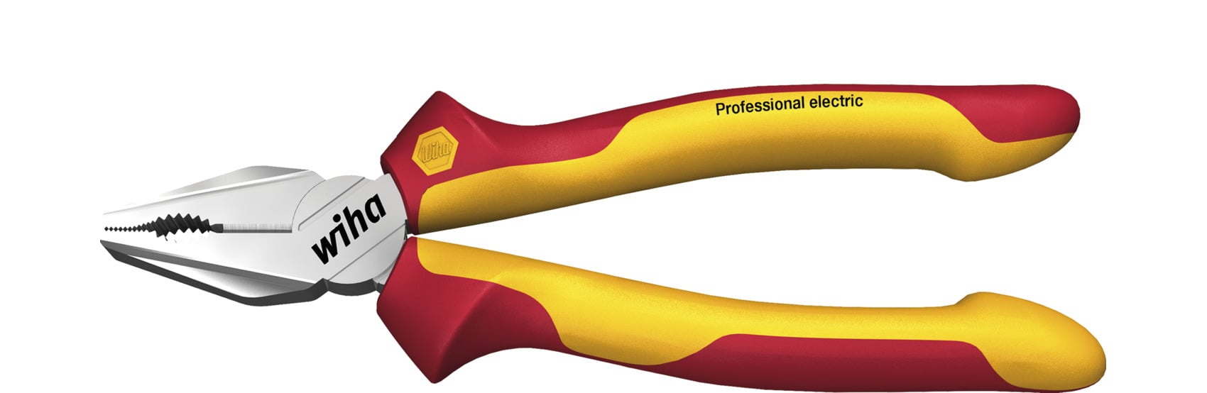 Wiha Combinatietang Professional electric met DynamicJoint® en OptiGrip met extra lang snijvlak | 200 mm | 8" - 26711 - 26711