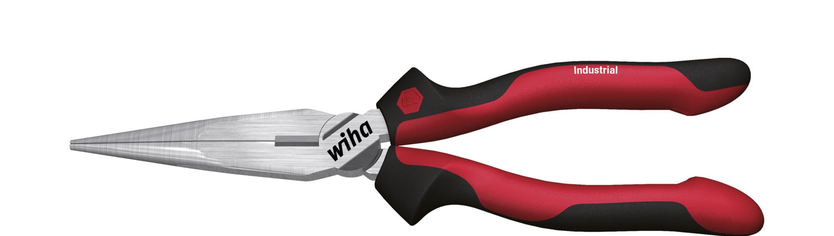 Wiha Punttang Industrial | met snijvlak | rechte vorm | 200 mm | 8" | Blisterverpakking - 34515 - 34515