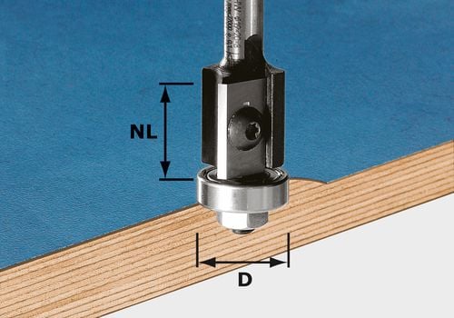 Festool Accessoires kantenfrees HW schacht 8 mm HW S8 D19/20WM Z2 | 491082