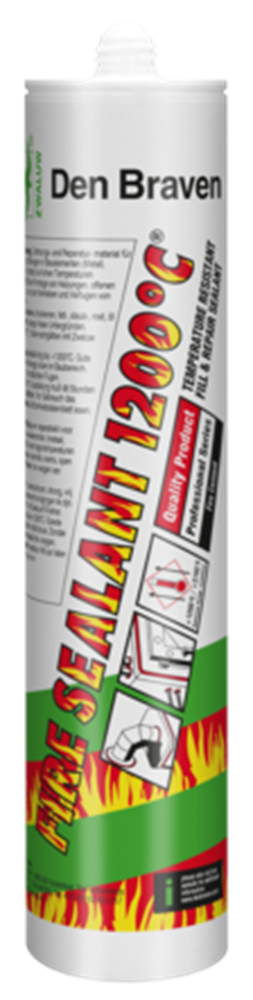 Zwaluw Fire Sealant 1200°C | 310 ml | Zwart - 10394501
