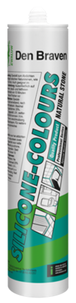 Zwaluw Silicone-COLOURS + Natural Stone | 310 ml | RAL 9007 (Grijs aluminiumkleurig) (12 stuks) - 211903 afbeelding 1
