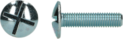 pgb-Europe PGB-FASTENERS | Platbolkopschroef oef dubbel gleuf M6x10 Zn | 200 st 0000VP001006000103