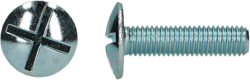 pgb-Europe PGB-FASTENERS | Platbolkopschroef oef dubbel gleuf M6x16 Zn | 200 st 0000VP001006000163