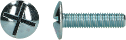 pgb-Europe PGB-FASTENERS | Platbolkopschroef oef dubbel gleuf M5x10 Zn | 200 st 0000VP001005000103