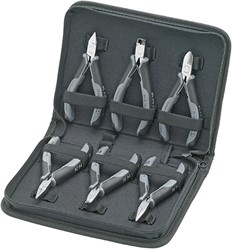 Knipex Etui met elektronicatangen voorhet werken aan elektronische componenten - 002017