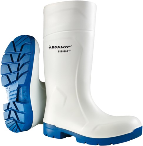Dunlop CA61131 Purofort FoodPro Multigrip S4 Wit/Blauw - Maat 43 - 15.036.68.43