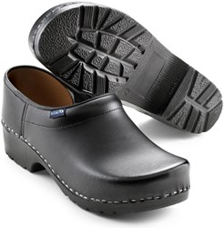 SIKA 124 Klomp Traditionel Dichte Hak PU Zwart - Maat 44 - 16.089.075.44