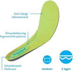 Bekina Voetbed E002 Groen - Maat 46 - 00.135.002.46