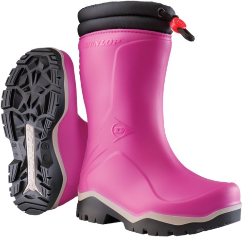 Dunlop K374061 Blizzard Kinderlaars gevoerd PVC Roze/Grijs/Zwart - Maat 29 - 00.032.005.29