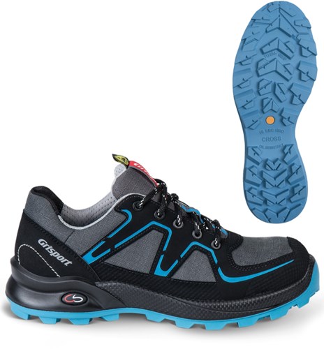 Grisport Safety cross safety serena / 33600 dames laag s3 grijs/blauw - maat 40 - 00.049.005.40