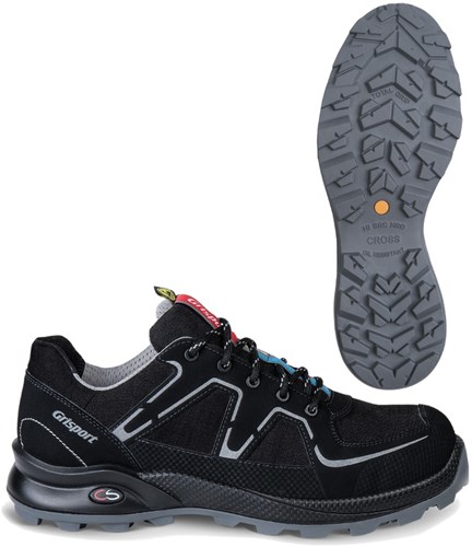 Grisport Safety cross safety nordic 33603 laag s3 zwart/zilver - maat 40 - 00.049.008.40