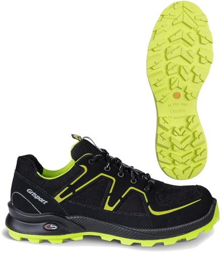 Grisport Safety Cross Safety Xtrail / 3365 Laag S3 Zwart/Lime - Maat 39 - 00.049.010.39