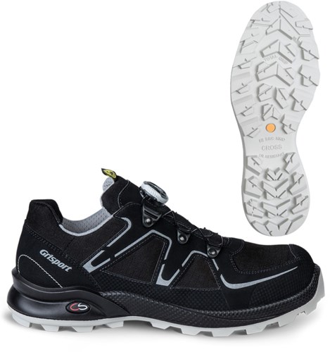 Grisport Safety Cross Safety Horizon / 33606 BOA S3 Zwart/Zilver - Maat 45 - 00.049.011.45