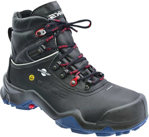 HKS Werkschoen Delta 1 Dry STP Hoog S3 ESD | Zwart/Blauw | Maat 43 - 00.162.029.43