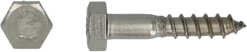 pgb-Europe PGB-FASTENERS | Houtdraadbout DIN 571 Ø 10,0x90 A2 | 50 st 000571A00010000903