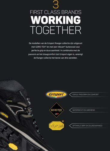 Grisport Safety Ranger Laars Iron / 34006 S3 +KN | Zwart/Grijs | Maat 44 - 00.205.005.44-3
