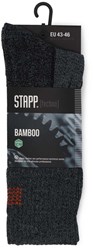 Stapp Techno Bamboo Sok 28400 Donkergrijs/Oranje | 6556 Donkergrijs/Oranje | Maat 38 - 00.134.007.35