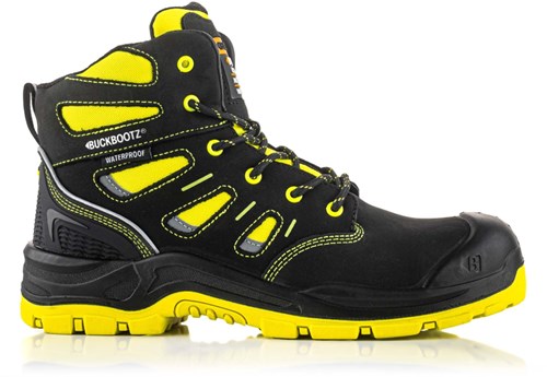 BuckBootz Werkschoen BVIZ2 Hoog S3 + KN | Zwart/Oranje BVIZ2OR | Maat 43 - 00.176.084.43