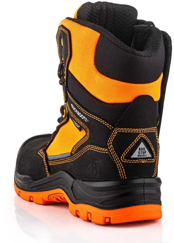 BuckBootz Werkschoen BVIZ1 Hoog S3 + KN | Zwart/Oranje BVIZ1OR | Maat 45 - 00.176.086.45-3