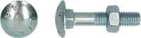 pgb-Europe PGB-FASTENERS | Houtbout 4.8 DIN 603/555 M10x160 Zn | 50 st 603001010001603