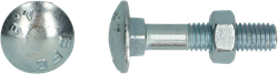 pgb-Europe PGB-FASTENERS | Houtbout 4.8 DIN 603/555 M 8x100 Zn | 50 st 603001008001004