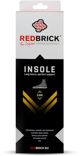 Redbrick Inlegzool Laag 1000033 | Zwart | Maat 45 - 00.083.023.45