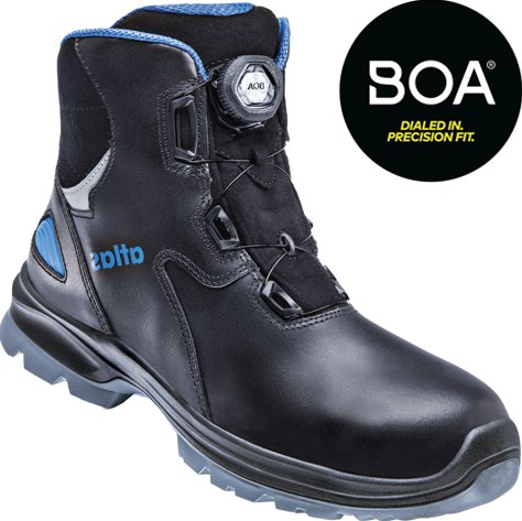 Atlas Werkschoen SL 9845 XP 2.0 BOA Hoog S3 W12 | Zwart/Blauw | Maat 47 - 00.012.242.47