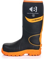 BuckBootz Werklaars BBZ8000 S5 Zwart/Oranje | Zwart/Oranje | Maat 40 - 00.0176.098.40-2