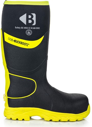 BuckBootz Werklaars BBZ8000 S5 Zwart/Geel | Zwart/Geel | Maat 40 - 00.176.111.40
